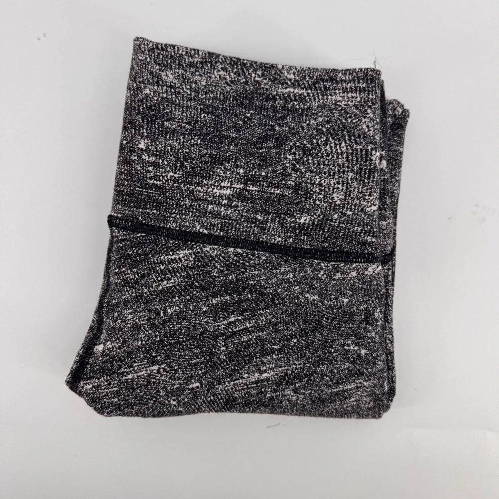 Lululemon Wunder Under Leggings Women‎ 8 Black White Space Dye High Rise 24